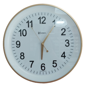 Relógio 6824 Branco com Dourado